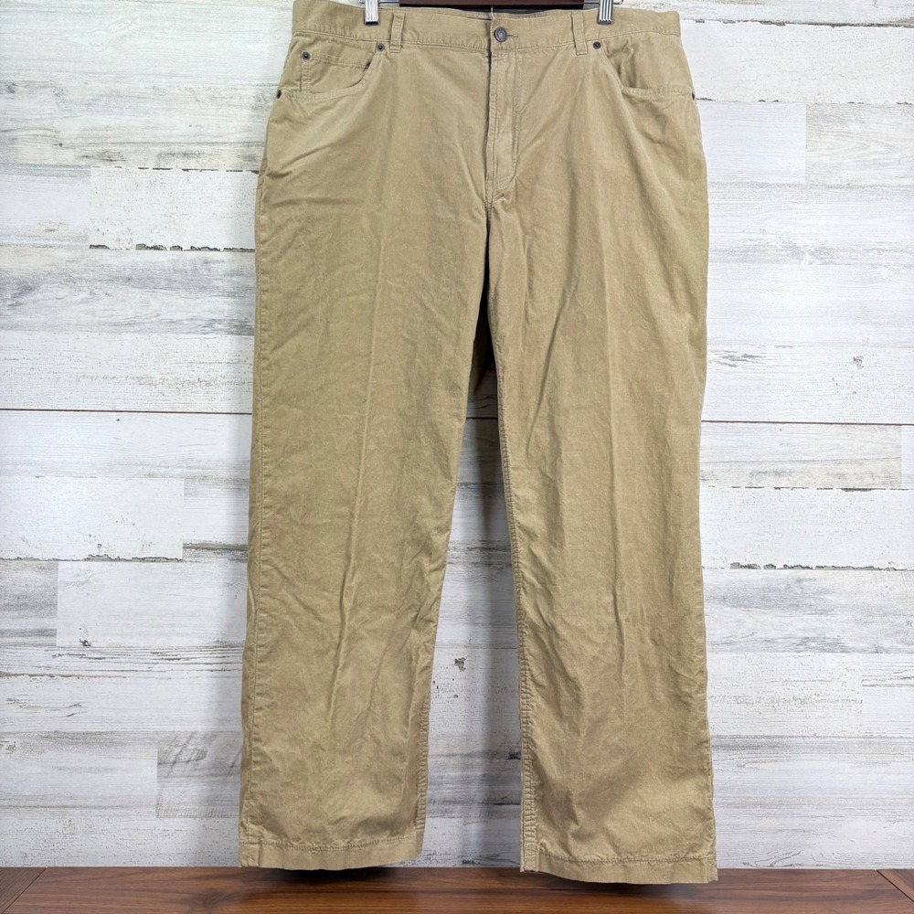 Filson Mens Tan Corduroy Pants 38x29 Relaxed Fit Cotton Work Casual Outdoor‎
